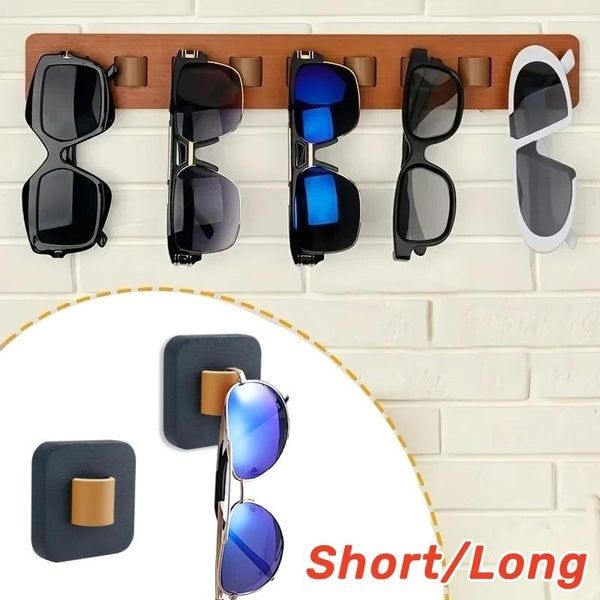 Short-Long Style Wooden Glasses Storage Rack Wall-mounted Glasses Frame Household Sunglasses Storage Rack Glasses Display Rack