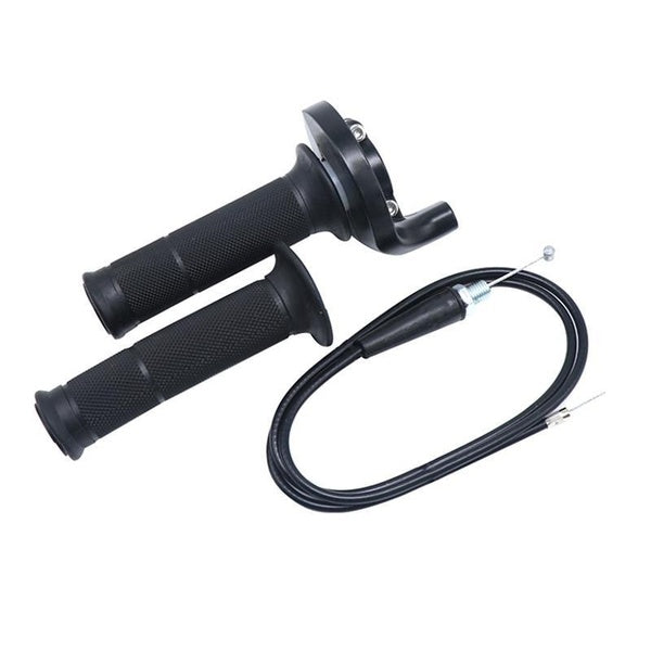 ZSDTRP Moto 7-8" 22mm Motorcycle Hand Grip With Throttle Clamp Twist Cable Throttle Cable Acceleration For Off-road Dirt Bike Mini Dirt Bike Quad Poc