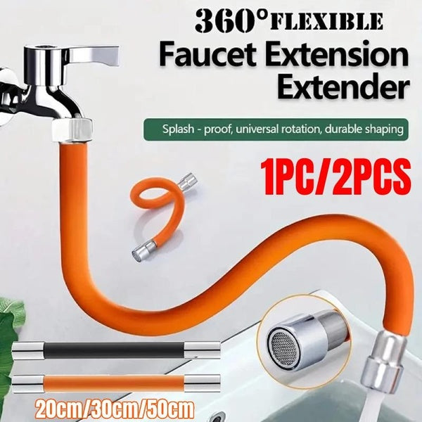 Tube d'extension de robinet flexible rotatif à 360 °, 1 pièce-2 pièces de 20 cm-30 cm-50 cm, tube d'extension de robinet flexible résistant aux éclab