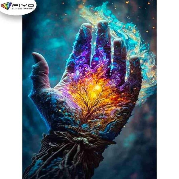 FIYO Gorgeous Hands Diamond Painting Kits For Adults DIY 5D Diamond Mosaic Diamond Painting Home and Kitchen Fashion Canvas Pictures Wall Decoration