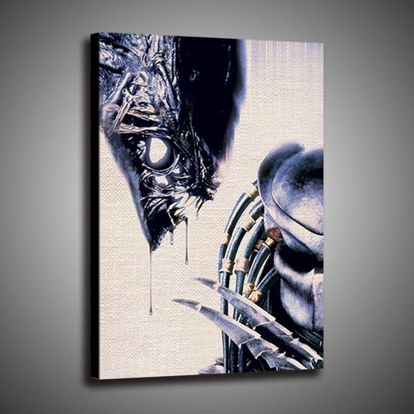 1P Wall Decoration Print on Canvas Art Creative Poster Home Decoration Painting Alien Vs Predator