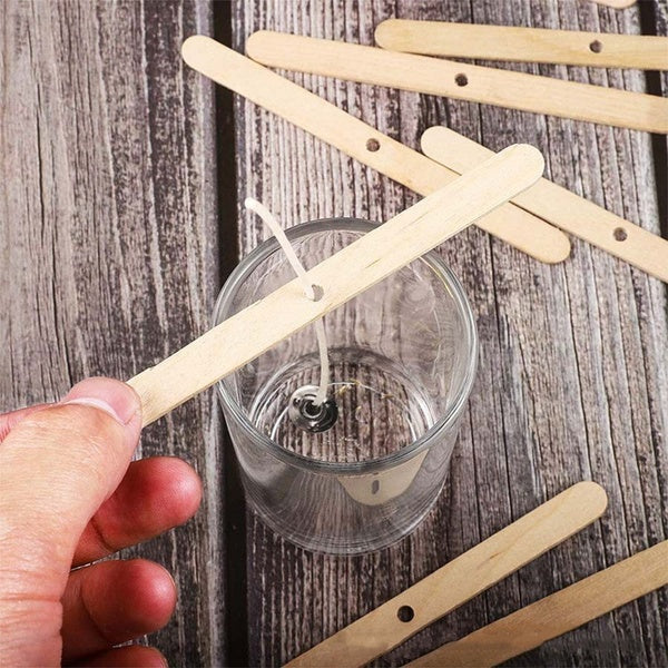 10PCs Wooden Candle Wicks Holder DIY Handmade Candle Making Tools Home Decor