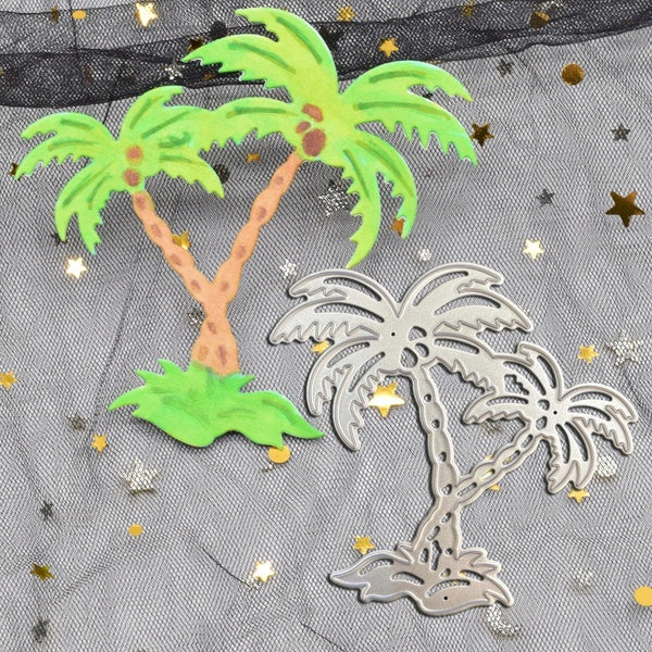 Coconut Tree Cutting Dies Coconut Palms Metal Die Cuts For DIY Scrapbooking Album Card Making Paper Crafts
