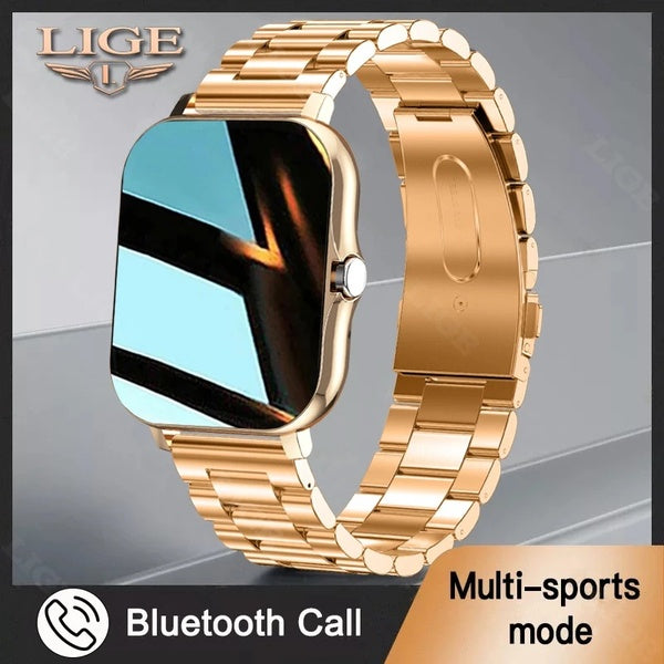 LIGE 2021 femmes montre intelligente hommes 1.69 "écran couleur pleine touche Fitness Tracker hommes Bluetooth appel horloge intelligente dames Andro