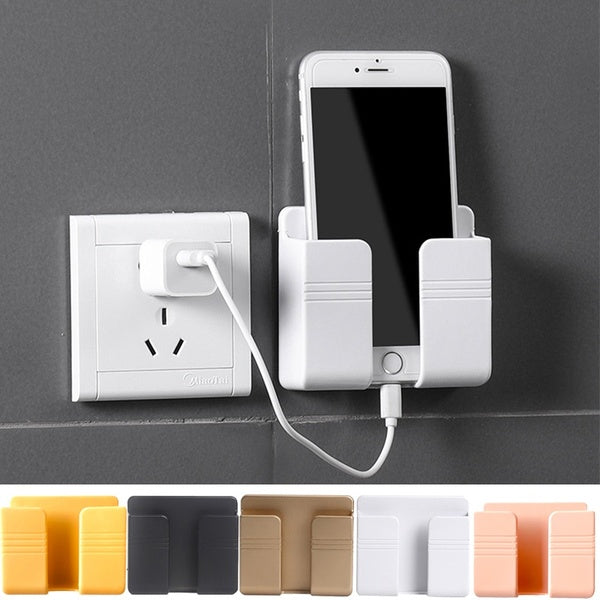 1PC multifonction mural organisateur boîte de rangement télécommande monté téléphone portable prise support mural