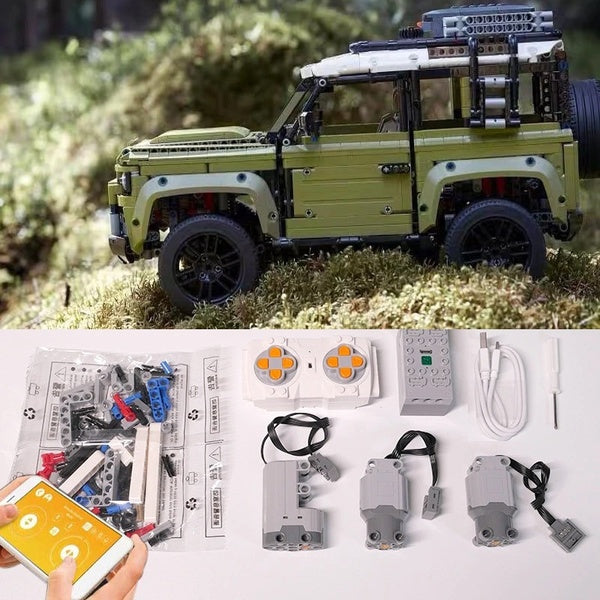 New Power Functions Part Remote Control Motor Engine Battery Box Compatible with Model Building Block Brick Defender OFF Road Car 93018