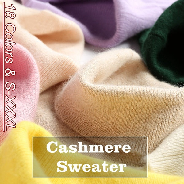 Wool Pure Cashmere Sweater Women's Knitted Turtleneck Cashmere Jumper Pullover Elasticity Pull Femme High Neck Knitting Sweaters Sweater