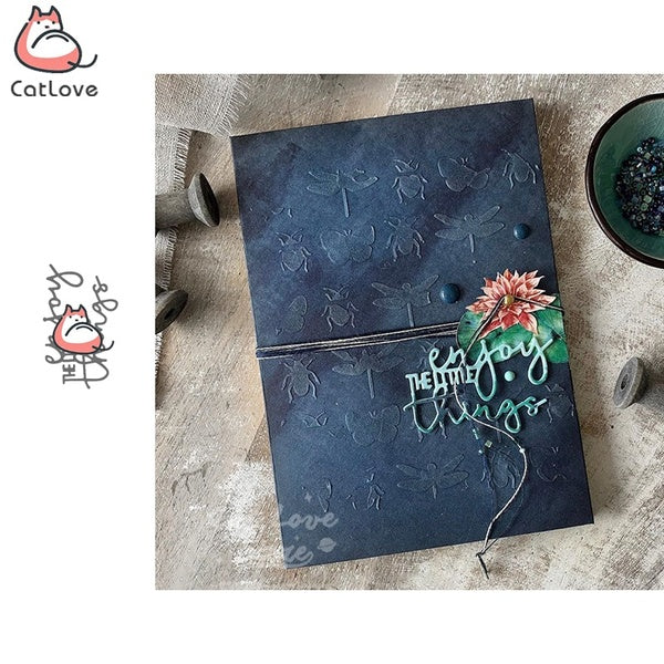 Enjoy the little things Word Metal Cutting Dies Scrapbooking Stencil Die Cuts Card Making DIY Craft Embossing New Dies For 2019