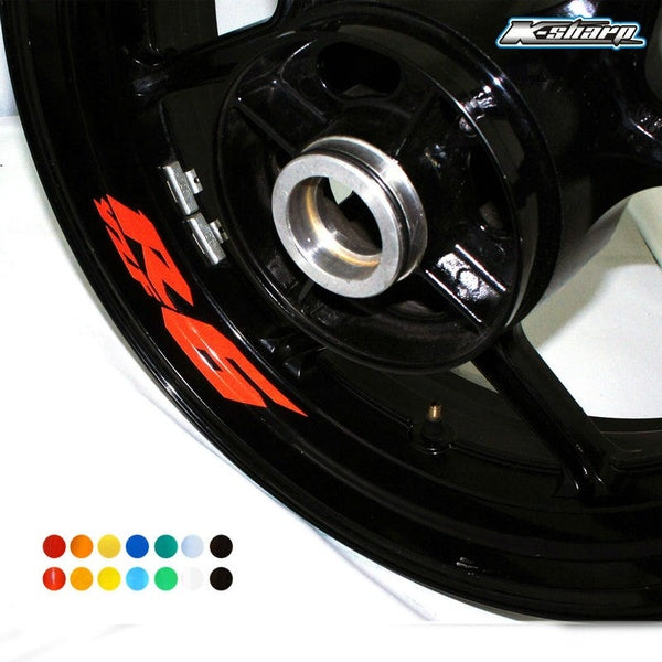 8 X CUSTOM INNER RIM DECALS WHEEL Reflective STICKERS STRIPES FIT YAMAHA YZF R6