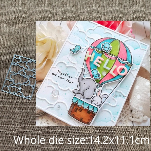 New Design Craft Metal stencil mold Cutting Dies Cloudy frame decoration scrapbook die cuts Album Paper Card Craft Embossing