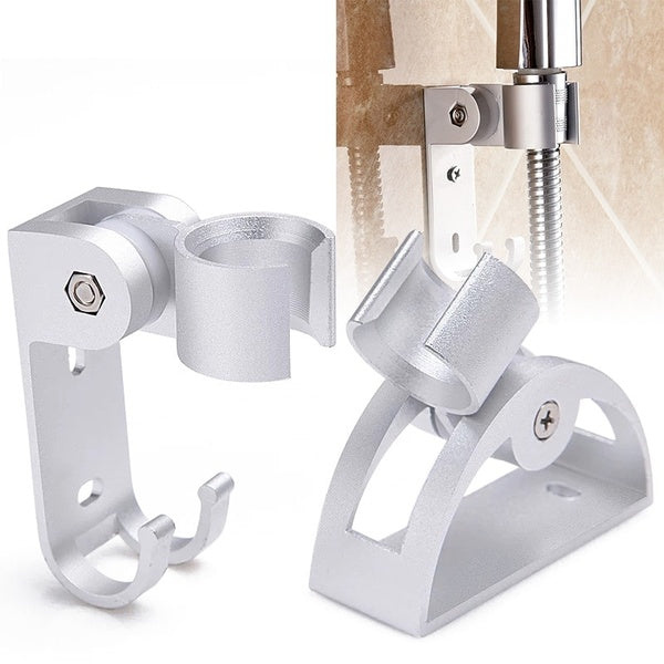 Adjustable Aluminum Shower Holder Wall Mounted Shower Rain Head Holder Rustproof Head Stand Bathroom Accessories Matron Inn