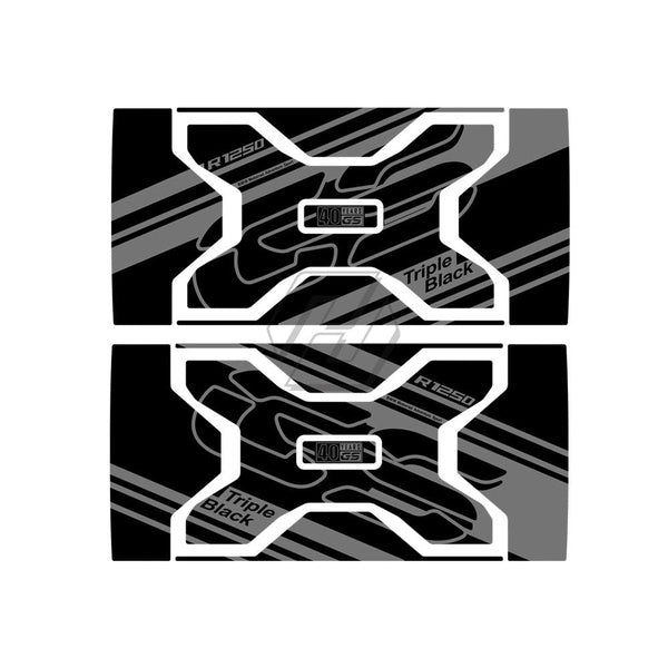 Motorcycle Sticker Case for BMW Vario Case 2013-2020 W- R1250GS Triple Black Trunk Box Decals