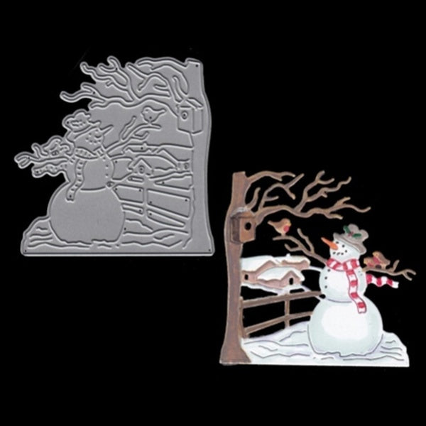 Christmas Snowman Metal Cutting Die Card Making Scrapbooking Embossing Cuts Stencil Craft Dies