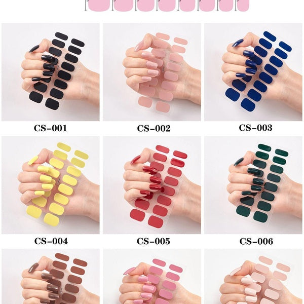1 Pc Nail Stickers Fashion Nail Wraps Self Adhesive Manicure Decoracion Nail Strips Nail Sticker Set Nail Art