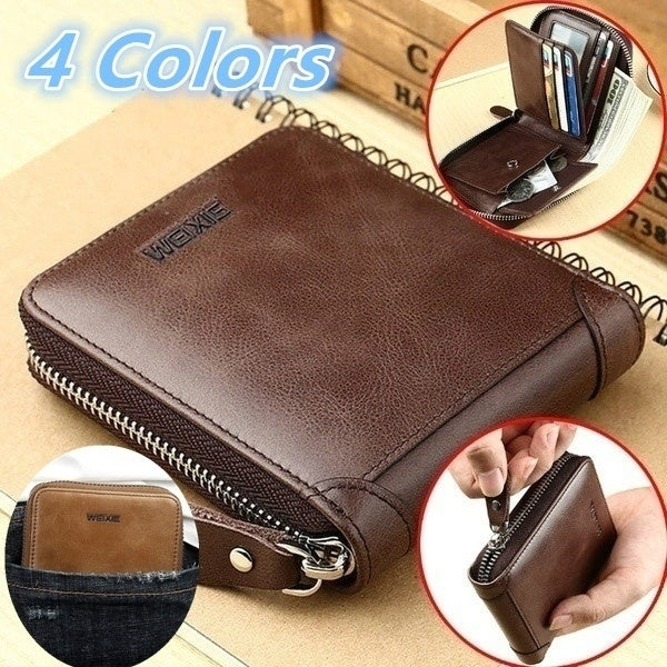 4 Colors Men Short Wallets Brand Casual Zipper Coin Purse Male Card Holder Wallet
