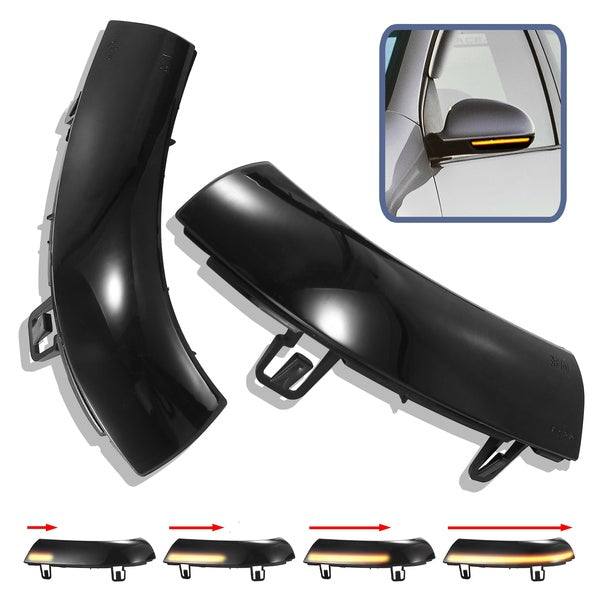 Pair Dynamic LED Turn Signal Lamp Driver Passenger Waterproof Side Mirror lights Indicator Marker for VW Golf 5 Jetta Eos Passat Sharan Car Styling A