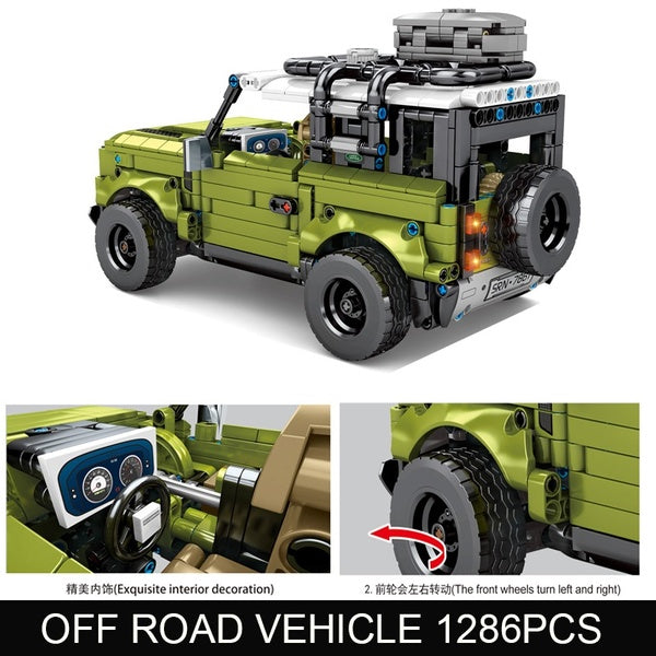 1278Pcs City OFF-ROAD Vehicle Car Model Building Blocks Bricks Toys Kid Gift