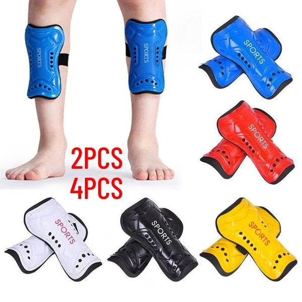 2PCS-4PCS Soccer Shin Guards Pads for Youth Kids Breathable PVC Sport Guard Child Calf Protective Gear Leg Sleeves Soccer Shin Pads Knee Support Sock