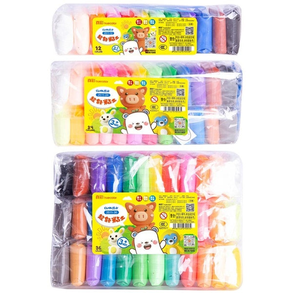 TrueColor 36 Colors Modeling Clay Educational Toy For Children Play Dough Colorful Light Clay Safe Toy Gifts for Kids