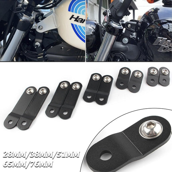 1 Pair Motorcycle Gas Tank Riser Lift Kit Bracket Extension For Harley Dyna XL Models Sportster 883 1200 (1"-3")