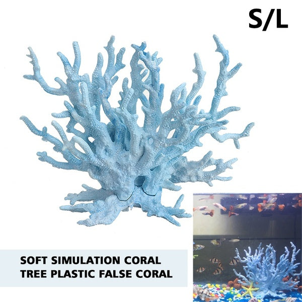 1pc Artificial Reef Coral Tree Plants Tank Landscape Aquarium Decoration Cute Colorful Coral Fish Aquatics Ornament Resin