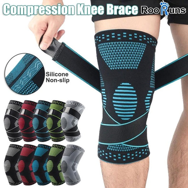 RooRuns 2023 new Professional Knee Compression Sleeves Joint Injury Recovery Aid Arthritis Pain Relief Brace Sports Support Pads for Running Hiking B