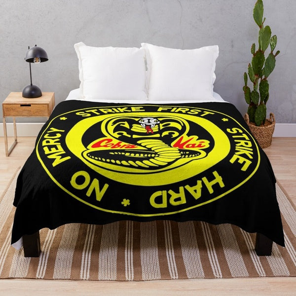 Cobra Kai Super Soft Flannel Throw Blanket Luxury Blanket Lightweight Warm Cozy Plush Blanket Sofa Bedding
