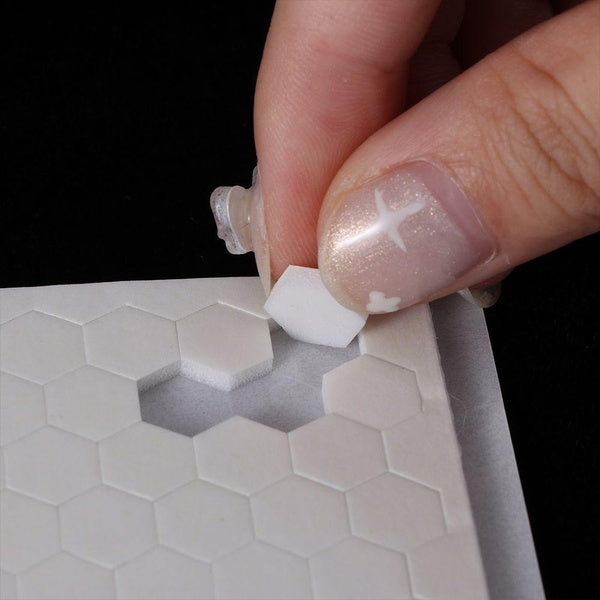 3D Double-sided Foam Hexagon Dots Adhesive Fastener Tape White Strong Glue Magic Sticker DIY Paper Scrapbooking Craft Project