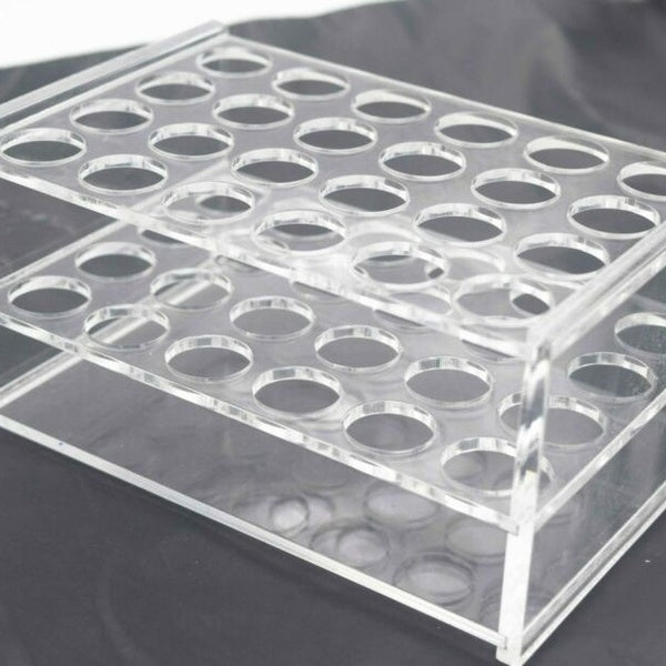 For 17mm15ml Testing Tubes 24 Holes Test Tube Rack Holder Storage Plastic Lab's []