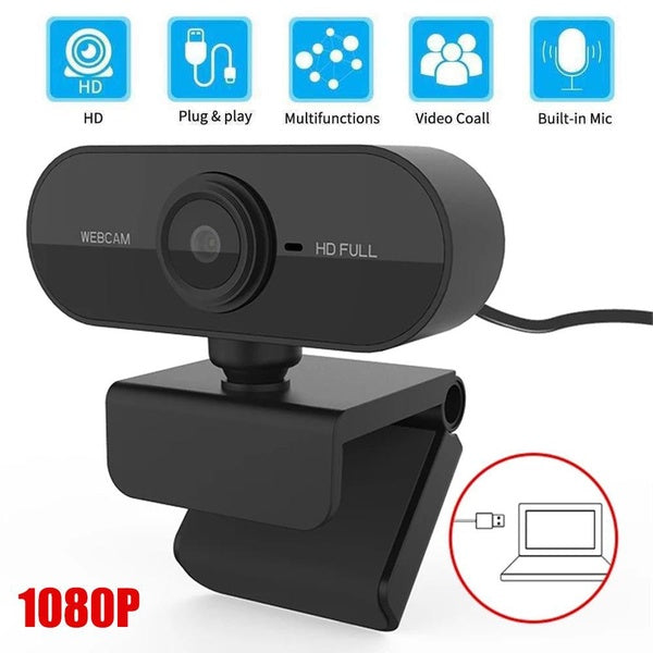 Webcam HD 1080p Caméra Web USB avec microphone (1080-720P)