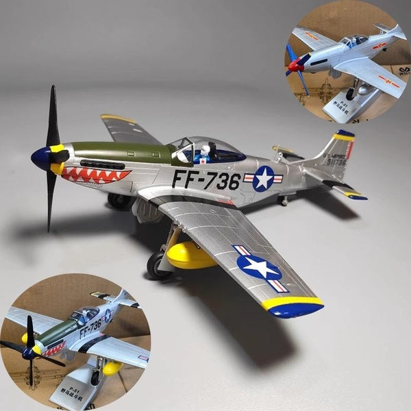 NEW 1:48 Scale Alloy Diecast Military Model North American P-51 Mustang Fighter Aircraft Model Plane Toy For Collection Souvenir Gift Home Office Dec