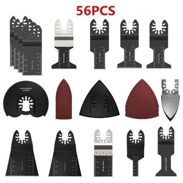 56-25-15pcs-10PCS High Carbon Steel Mix Saw Blade Oscillating Multitool Power Tool Bi-metal Saw Blades Wood Cutting