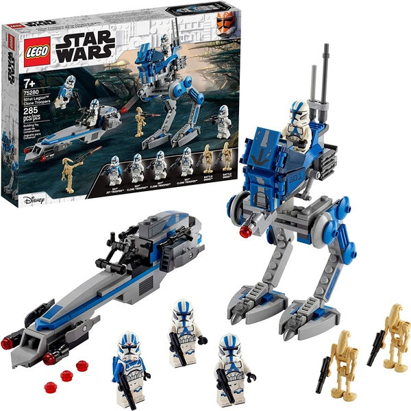 LEGO Star Wars 501st Legion Clone Troopers 75280 Building Kit, Cool Action Set for Creative Play and Awesome Building; Great Gift or Special Surprise