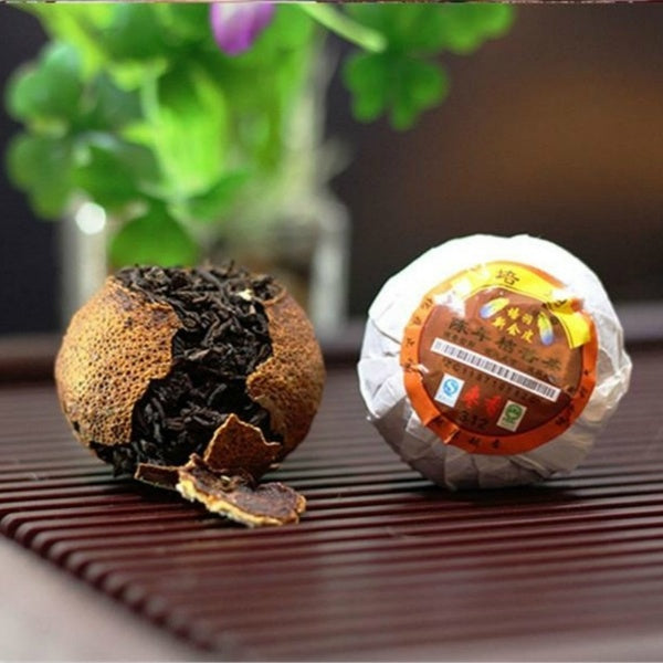 Chinese Tea Yunnan Pu'er Tea Old Orange Pu'er Cooked Tea 250g Tangerine Peel Packaging Puerh Increase Appetite Matron Inn