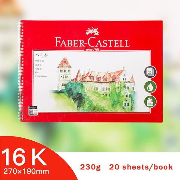 20Sheets 16K 230g-m² Professional Watercolor Paper Watercolor Book Colored Pencil Watercolor Book-Paper Book Art Supplies