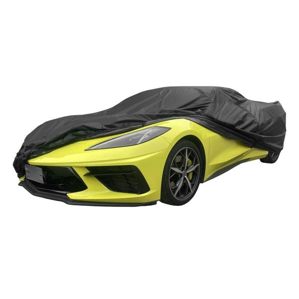 For Chevrolet Corvette C3 68-82 Waterproof Car Cover Outdoor Full Car Cover All Weather Protection with Zipper Black