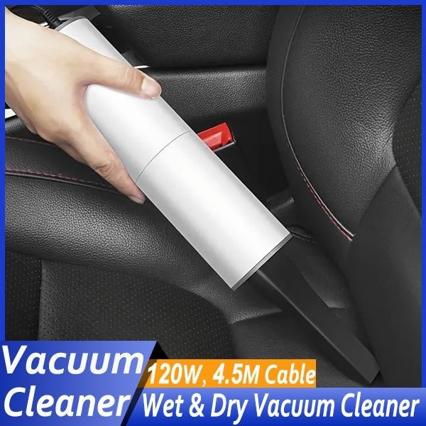 Car Mini Vacuum Cleaner, Portable High-power Handheld Wet & Dry Vacuum Cleaner, Detailing Kit Essentials for Travel and Cleaning