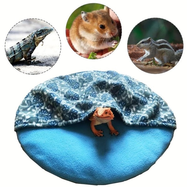 15Inch Lizard Sleeping Bag Large Size Reptile Hide Habitat Bearded Dragon for Leopard Gecko Hamster
