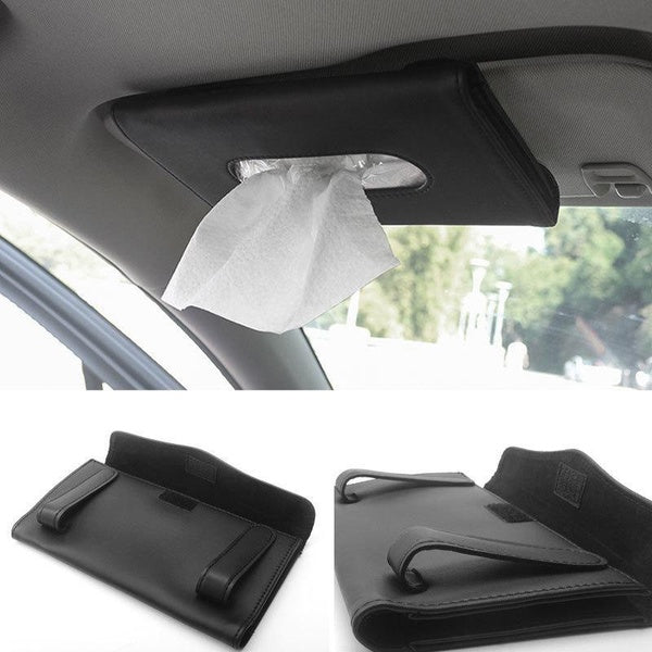 1Pc - 2pcs tissue boxes Car Tissue Box Towel Sets Car Sun Visor Holder Auto Interior Storage Decoration for interior Car Accessories