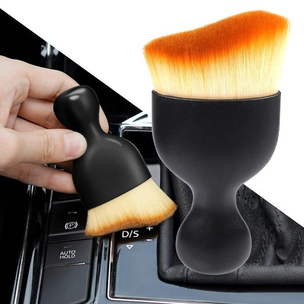 Car Interior Dust Brush Car Detailing Brush Soft Bristles Detailing Brush Dusting Tool for Automotive Dashboard Air Conditioner Vents Leather Compute