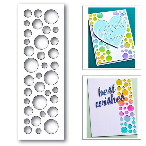 New Rectangle Frame Dots Background Metal Cutting Dies for DIY Scrapbooking Album Paper Cards Decorative Crafts Embossing Die Cuts