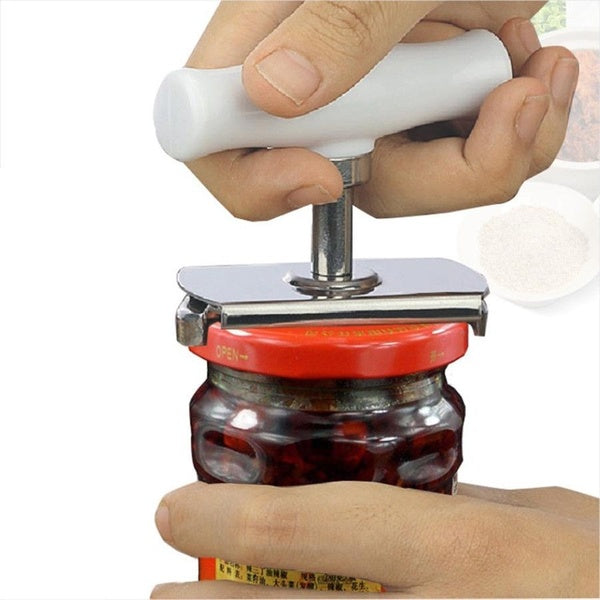 Stainless Steel Can Opener Lids off Kitchen Tool Bottle Opener Adjustable Jar Opener Accessories