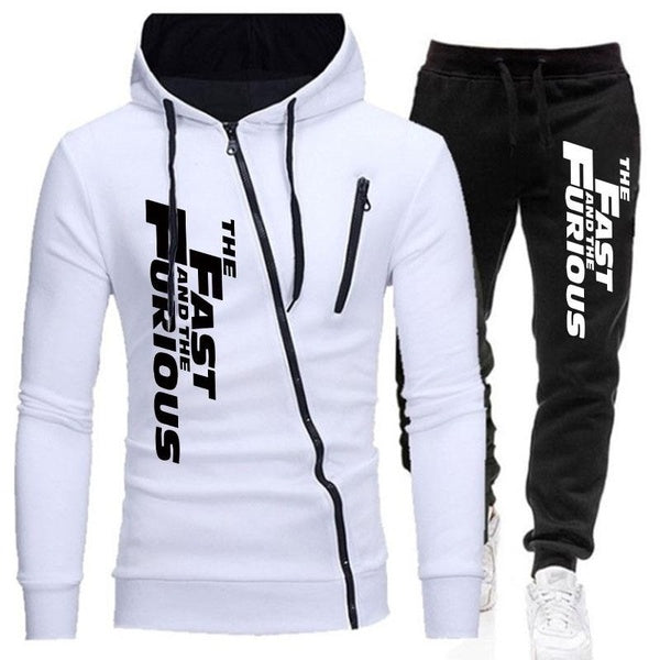 2023 Most Popular Movie Mens Hoodies and Sweatpants Classic The Fast and the Furious Printed Zipper Sports Wear