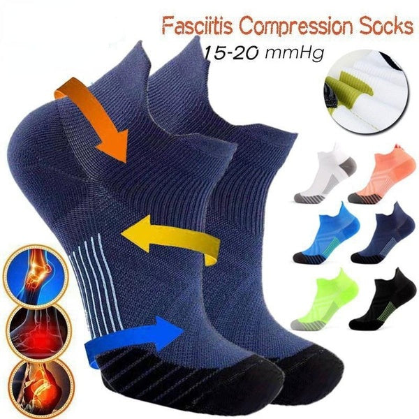 1-2-3 Pairs Plantar Fasciitis Socks with Arch Support for Men & Women - Best Ankle Compression Socks for Foot and Heel Pain Relief - Better Than Nigh