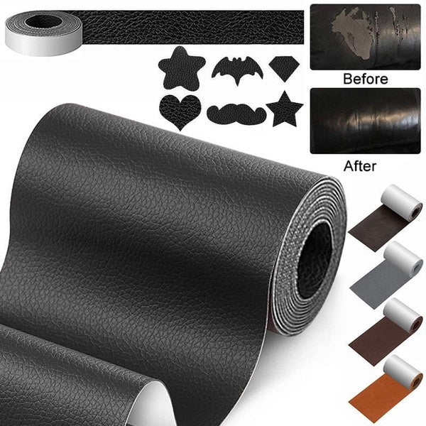 Leather Repair Kit for Furniture, Self -stick Leather Stickers Artificial PU Leather Maintenance Tape, Used for Sofa, Furniture, Car Seats, Bags, Jac