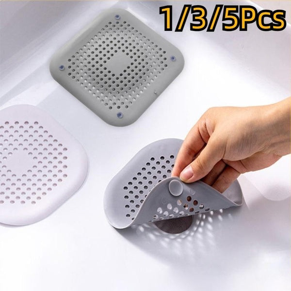 Filtre d'évier Anti-blocage, baignoire, douche, bouchon pour canalisation de sol, bouchon déodorant de cuisine en Silicone, couvercle de vidange de's