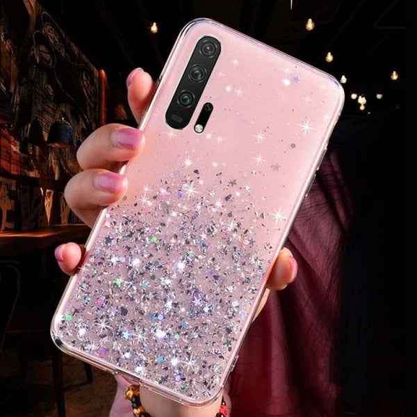 Coque Bling Glitter pour Huawei P30 Pro P20 Lite Y5 Y6 Y7 Y9 Prime 2019 Nova 5 5i Honor 9 10 Lite 9X 20 Pro P Smart Z Mate 30 Pro Housse en silicone