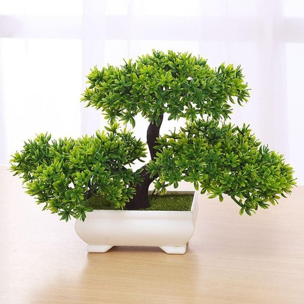 2020 fashion Artificial Planter Plastic Tree Pot Bonsai Home Garden Office Plant Decoration