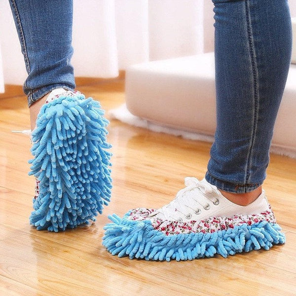 Multifunction Floor Dust Cleaning Slippers Shoes Lazy Mopping Shoes Home Floor Cleaning Micro Fiber Cleaning Shoes