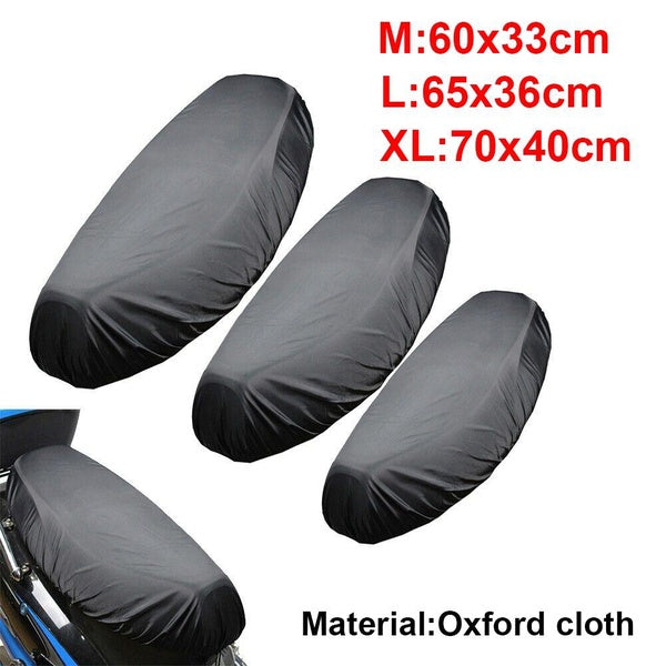 M-L-XL Motorcycle Rain Seat Cover Universal Flexible Waterproof Dustproof Saddle Cover